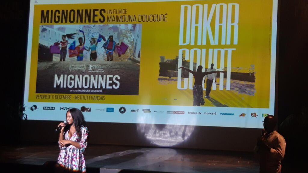 La réalisatrice Maïmouna Doucouré présentait son film, «Mignonnes», à l'Institut français de Dakar, le 11 décembre 2020.