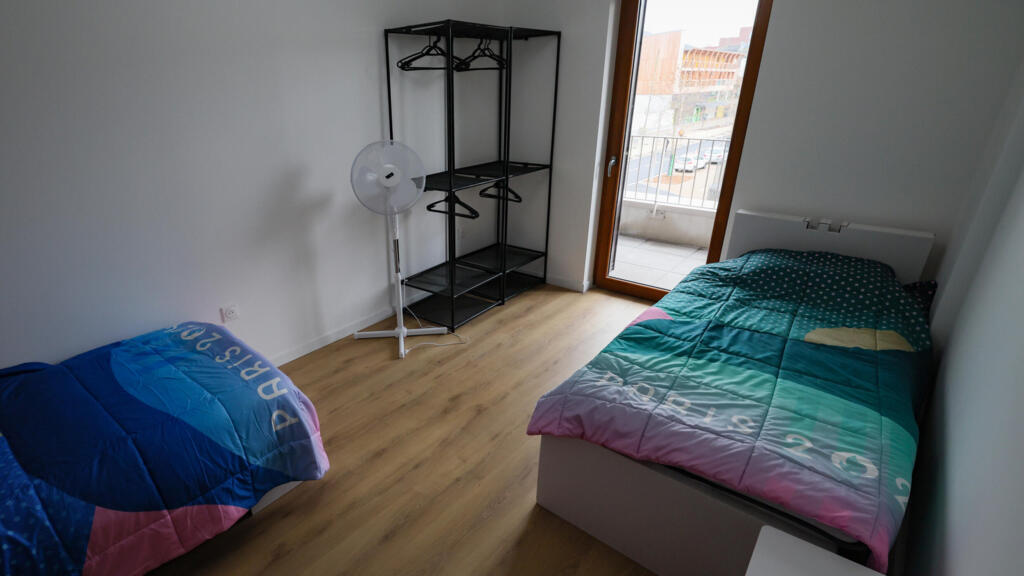 Os quartos da Vila Olímpica, localizada em Saint-Denis, estão prontos para receber os atletas dos Jogos Paris 2024. Em 27 de fevereiro de 2024.