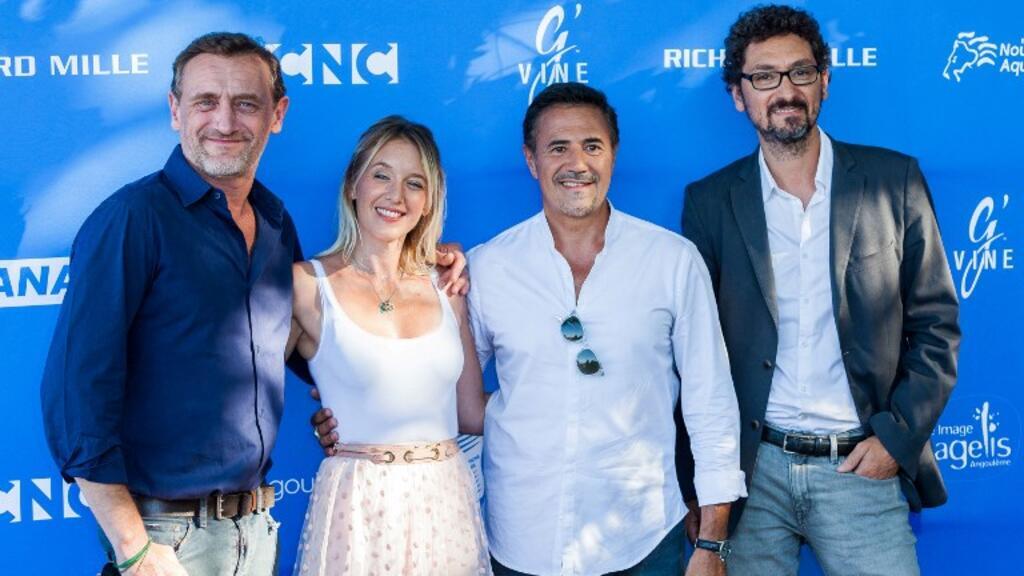 De gauche à droite, Jean-Paul Rouve, Ludivine Sagnier, José Garcia et David Foenkinos.