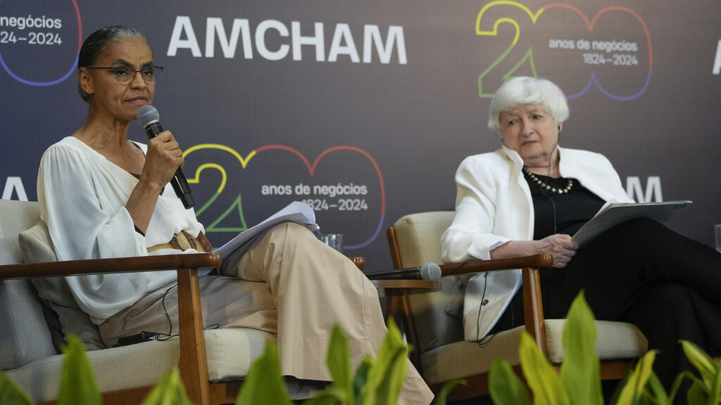 Em evento preparatório à reunião ministerial sobre finanças do G20, a ministra do Meio Ambiente e Mudança do Clima, Marina Silva, encontrou-se com a presidente do FED, o Banco Central americano, Janet Yellen. (27/02/2024)
