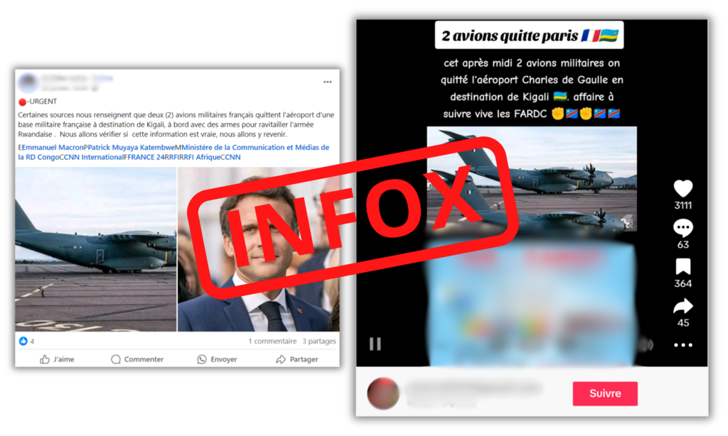 L'infox s'est propagée sur Facebook, TikTok et X, ainsi que des groupes WhatsApp.
