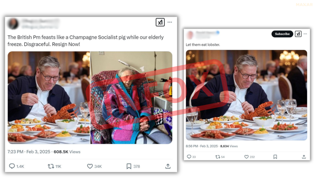 Cette photo artificielle de Keir Starmer cumule des millions de vues rien que sur X (ex-Twitter).
