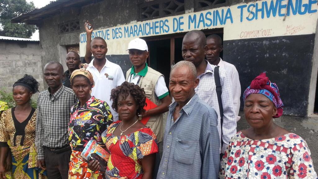 Un groupement de femmes qui gère un périmètre maraicher dans la périphérie de la ville de Kinshasa en RDC.