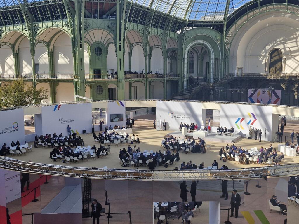 Deuxième jour du XIXe sommet de la Francophonie, au Grand Palais, à Paris, ce samedi 5 octobre 2024.