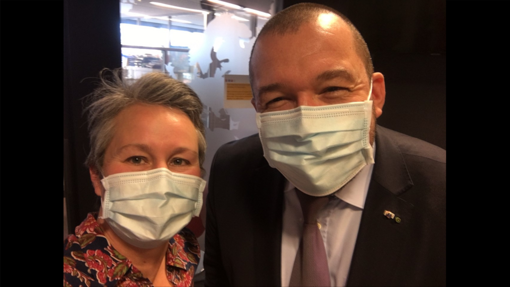 Clémence Denavit et Guillaume Gomez.