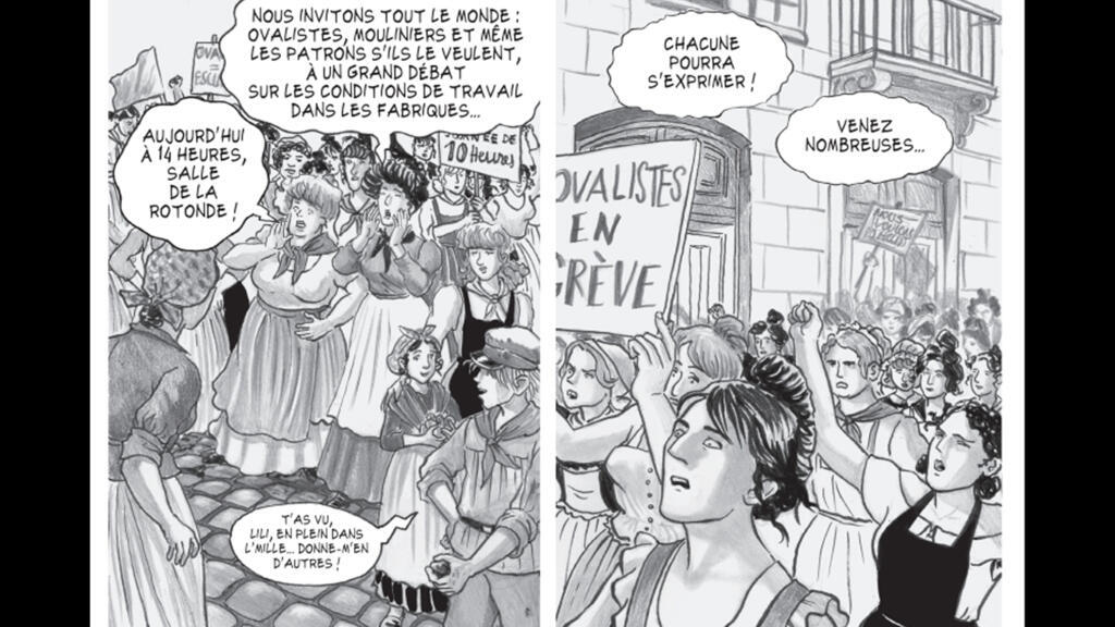 En juin 1869, plusieurs centaines d’ouvrières de la soie quittent leurs ateliers, se mettent en grève et manifestent.