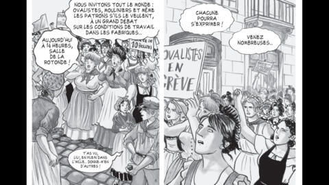 En juin 1869, plusieurs centaines d’ouvrières de la soie quittent leurs ateliers, se mettent en grève et manifestent.