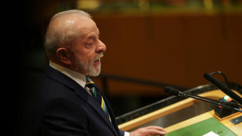 O presidente brasileiro, Luiz Inácio Lula da Silva, durante discurso na 80ª Assembleia Geral das Nações Unidas, em 23 de setembro de 2025.