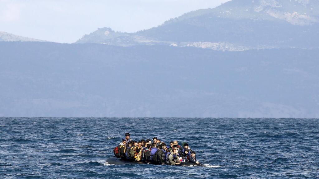 On the migrant route to Greece.