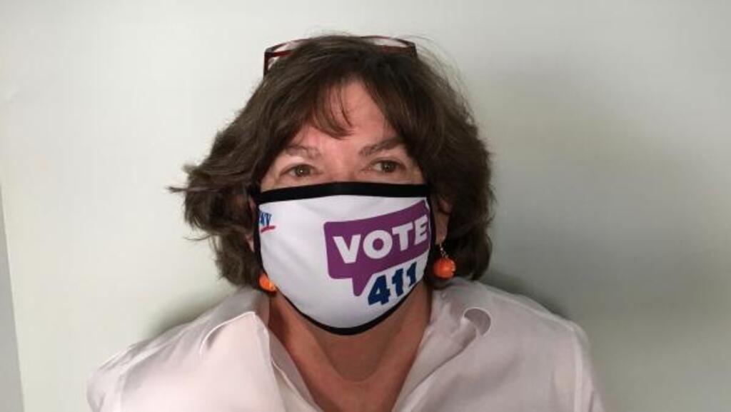 Marian Lewin présidente de la ligue pour le vote des femmes à Raleigh.