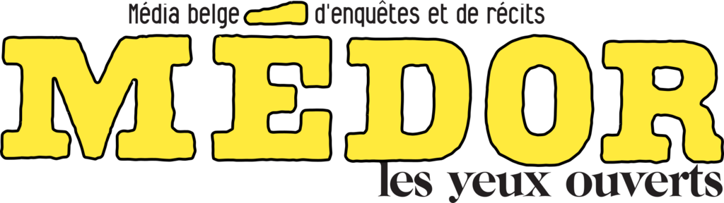 Média belge d'enquêtes et de récits Médor, les yeux ouverts.