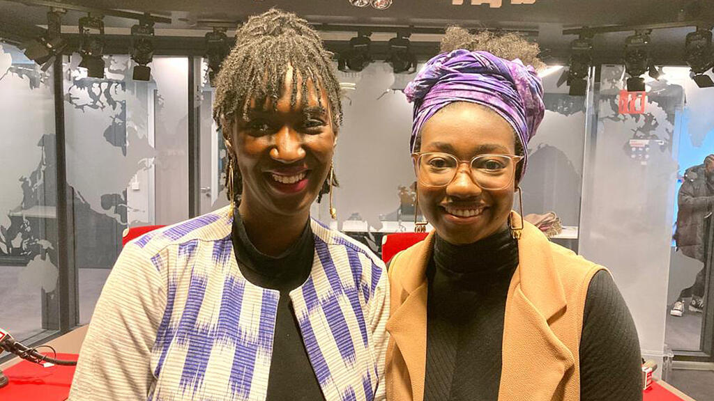 De gauche à droite: Assa Gory et Wendi Boncoungou à RFI.