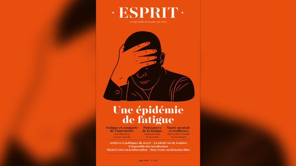 Couverture de la revue Esprit, juin 2021 «Une épidémie de fatigue».