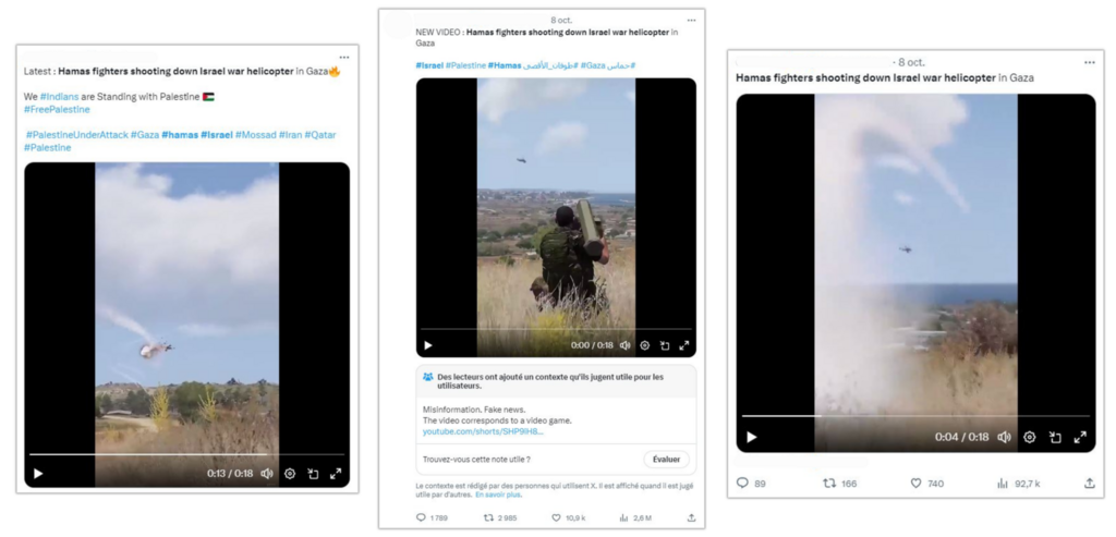 Ces images sont tirées d'un jeu vidéo et n'ont aucun rapport avec la guerre entre le Hamas et Israël.