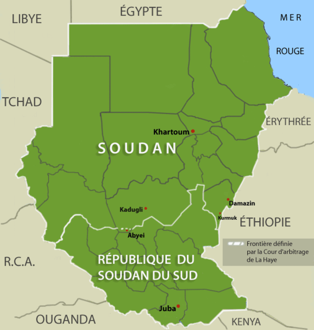 苏丹战事威胁南苏丹石油出口 3 存档地图 / 非洲 - 苏丹和南苏丹
RFI Carte Archive / Afrique : le Soudan et le Soudan du Sud.