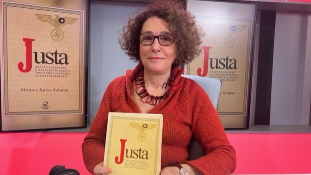 A historiadora Mônica Raisa Schpun, com seu livro "Justa: Aracy de Carvalho e o resgate dos judeus: trocando a Alemanha nazista pelo Brasil"